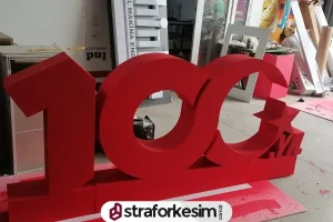 Resmi günler için Strafor Dekor ve Strafor Kesimler