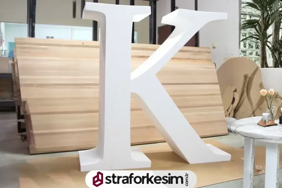 Strafor Büyük Harf Kesim