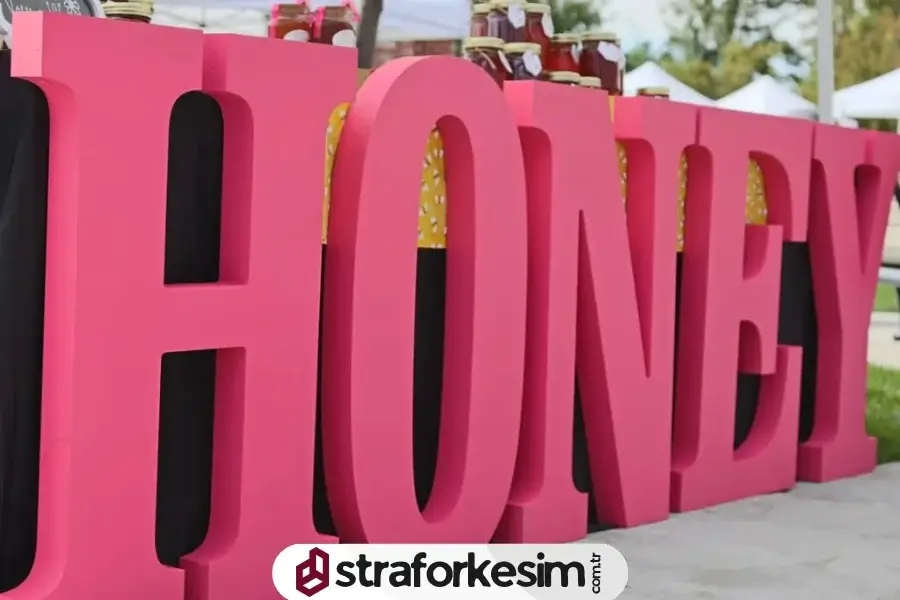 Strafor Kutu Harf Boyalı