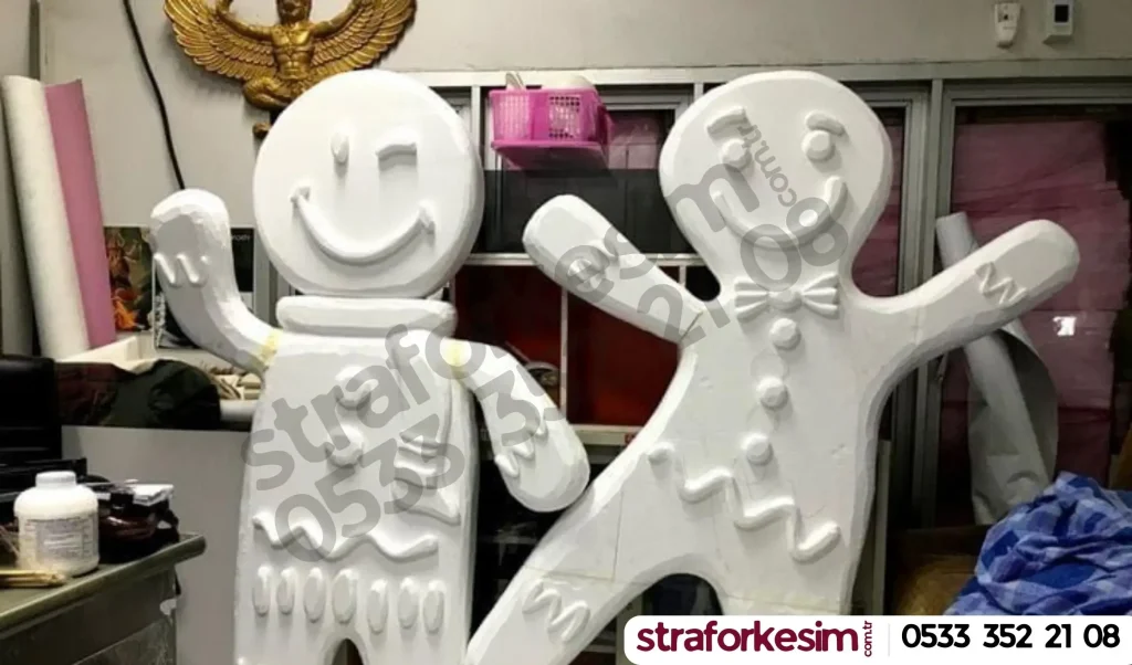 gingerbread man - kurabiye adam strafor köpük dekor