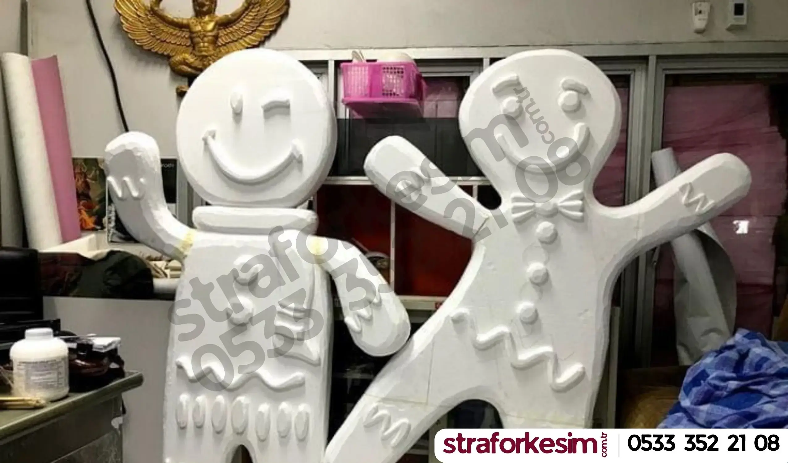 gingerbread man - kurabiye adam strafor köpük dekor