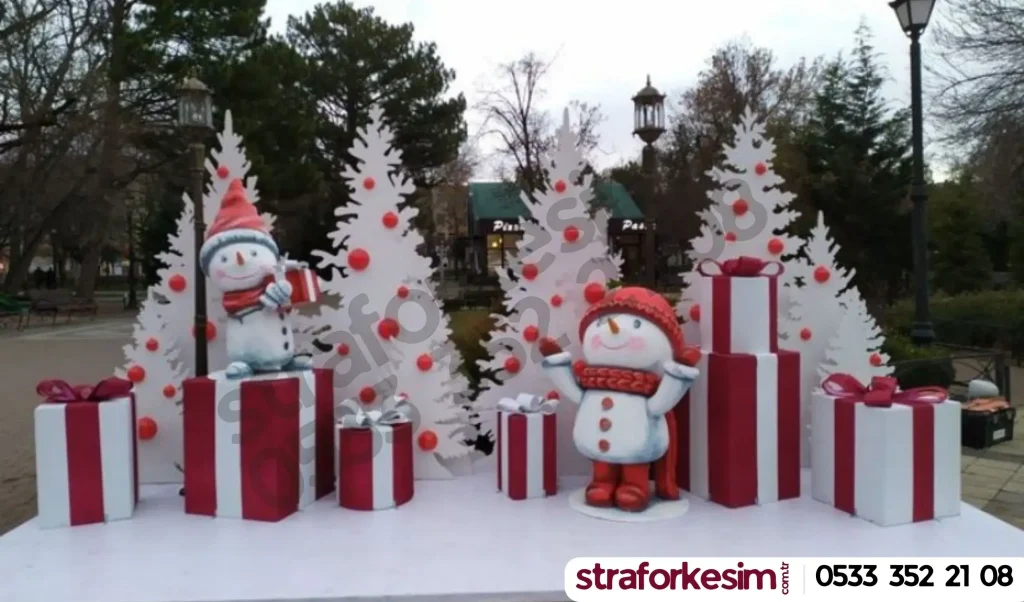 konsept strafor yılbaşı dekorları