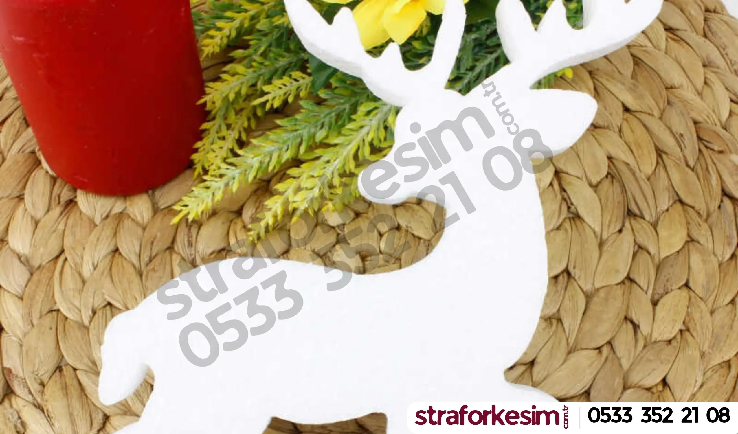 yılbaşı geyik dekor