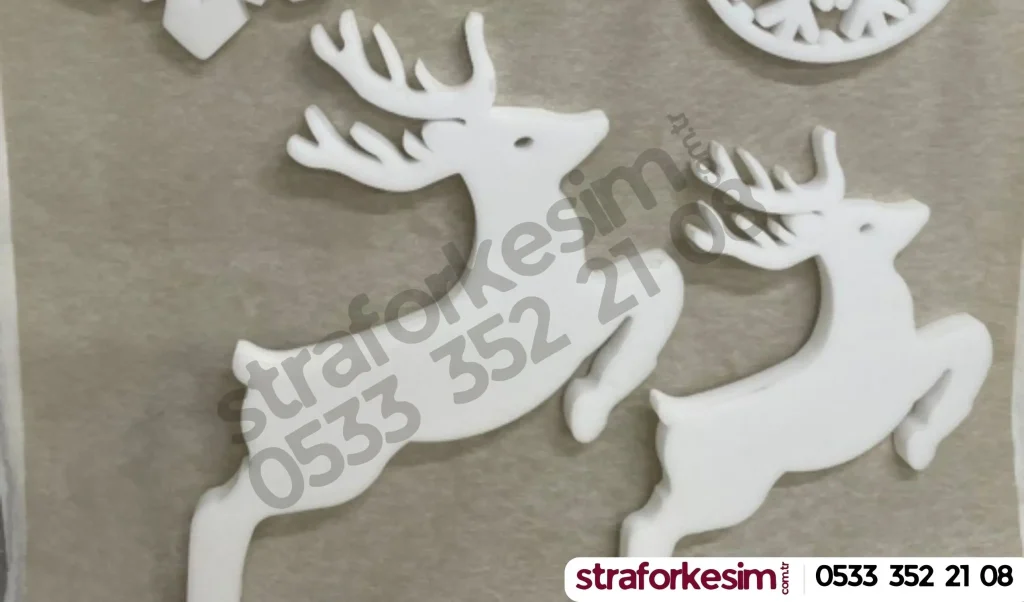 yılbaşı ren geyiği strafor köpük dekor