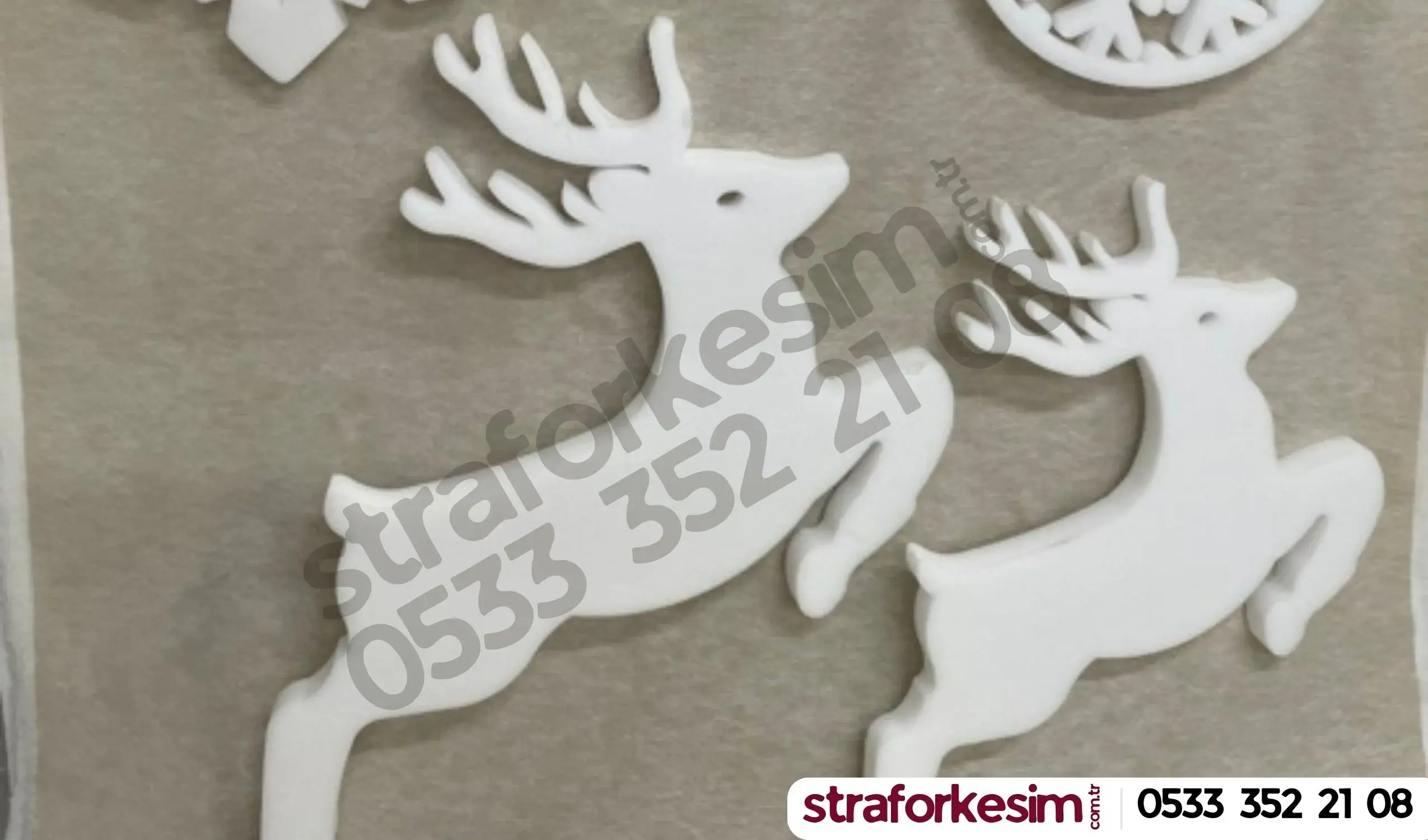yılbaşı ren geyiği strafor köpük dekor