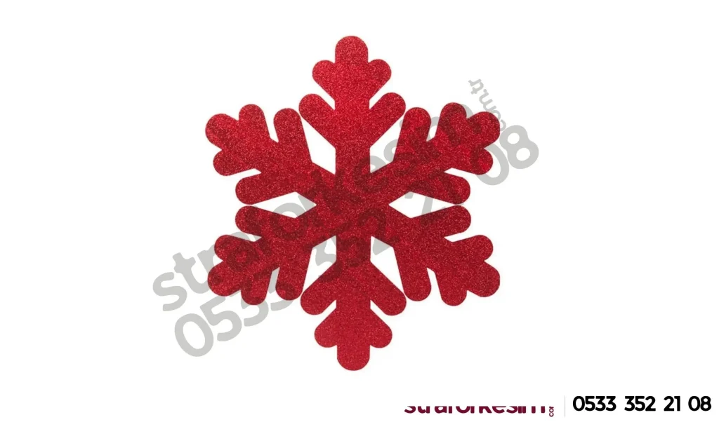 yılbaşı strafor kar tanesi dekor