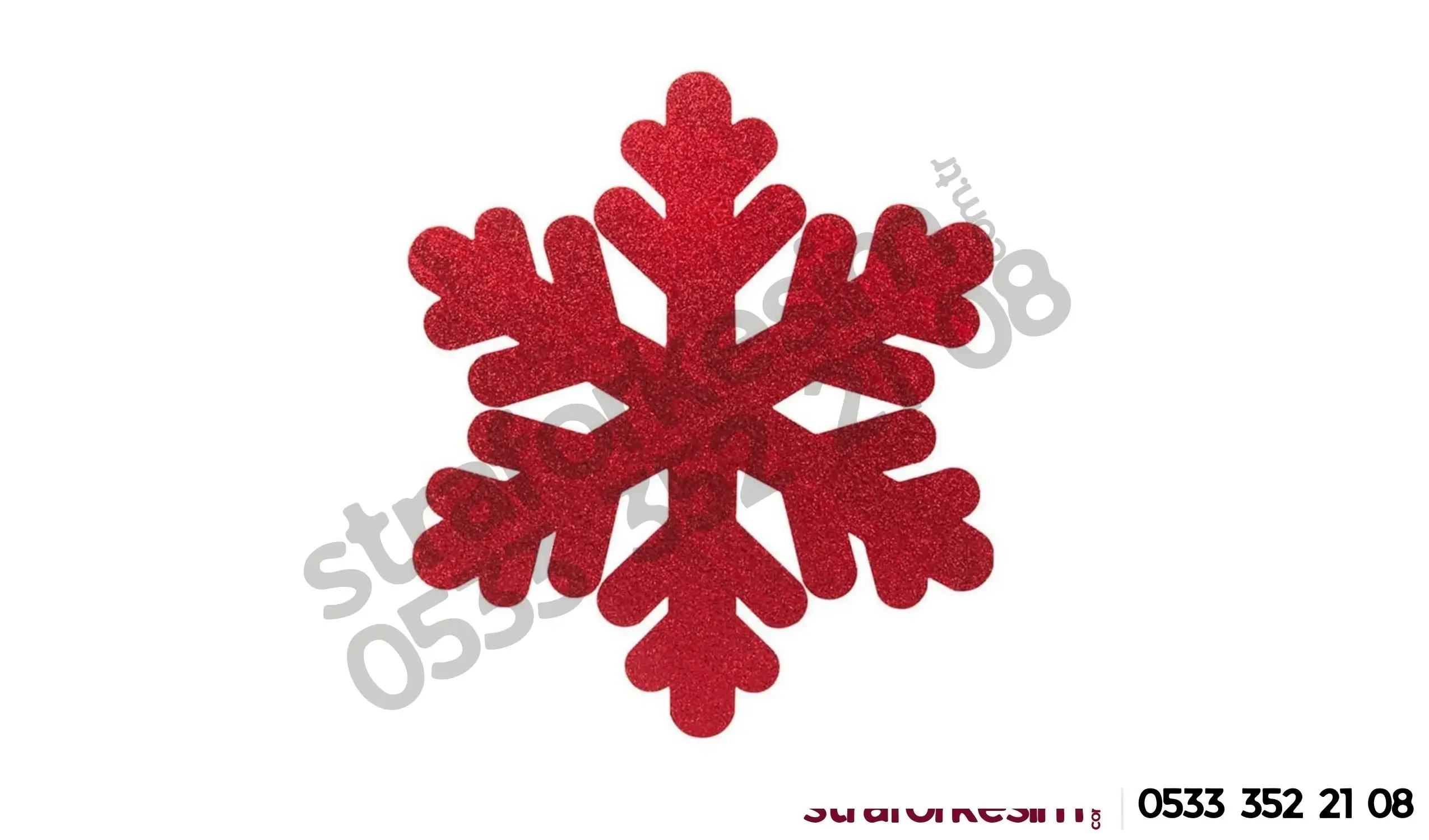 yılbaşı strafor kar tanesi dekor